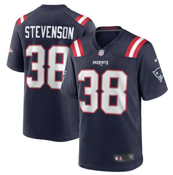 Men & Women & Youth New England Patriots #38 Rhamondre Stevenson Navy Limited Stitched Game Jersey